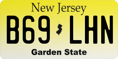 NJ license plate B69LHN