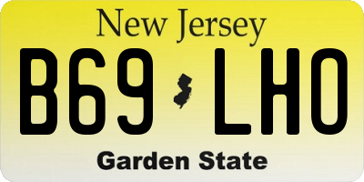 NJ license plate B69LHO
