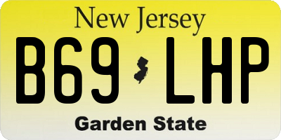 NJ license plate B69LHP