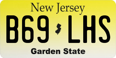 NJ license plate B69LHS