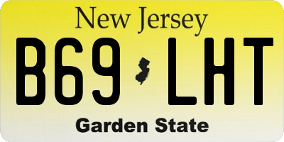 NJ license plate B69LHT