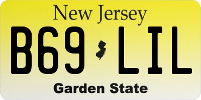 NJ license plate B69LIL