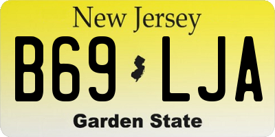 NJ license plate B69LJA
