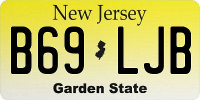 NJ license plate B69LJB
