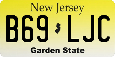 NJ license plate B69LJC