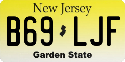 NJ license plate B69LJF