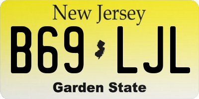 NJ license plate B69LJL