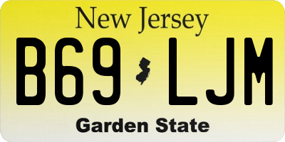 NJ license plate B69LJM