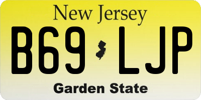 NJ license plate B69LJP