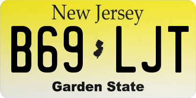 NJ license plate B69LJT