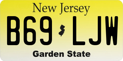 NJ license plate B69LJW