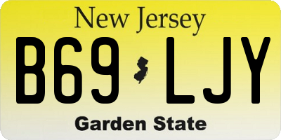 NJ license plate B69LJY