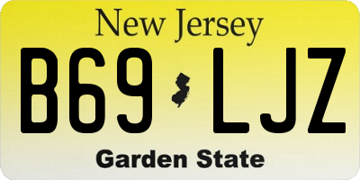 NJ license plate B69LJZ