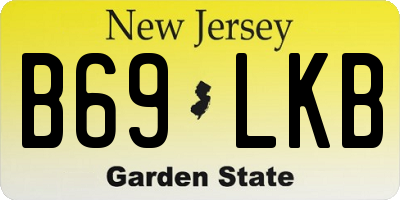 NJ license plate B69LKB
