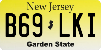 NJ license plate B69LKI