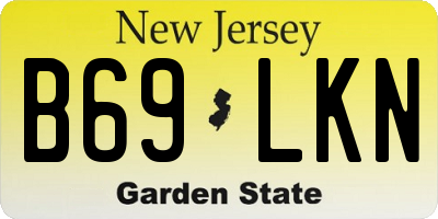 NJ license plate B69LKN