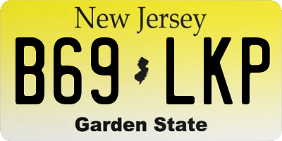 NJ license plate B69LKP