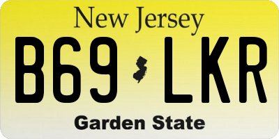 NJ license plate B69LKR