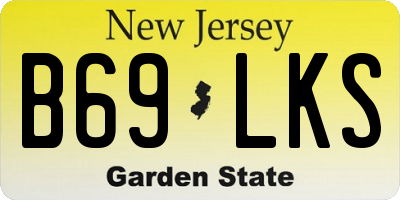 NJ license plate B69LKS