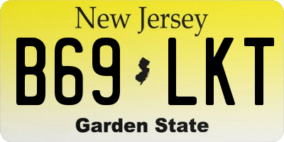 NJ license plate B69LKT