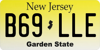 NJ license plate B69LLE