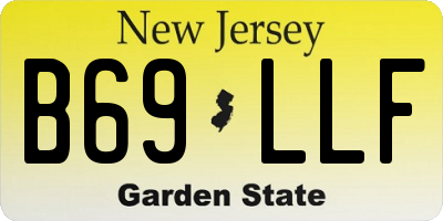 NJ license plate B69LLF