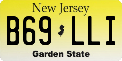 NJ license plate B69LLI