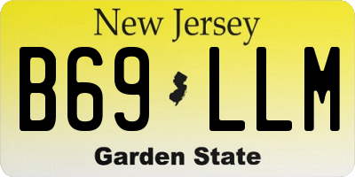 NJ license plate B69LLM