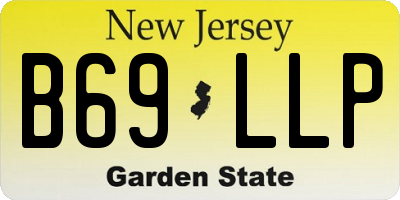 NJ license plate B69LLP