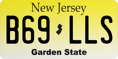 NJ license plate B69LLS