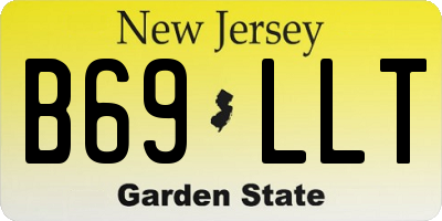 NJ license plate B69LLT