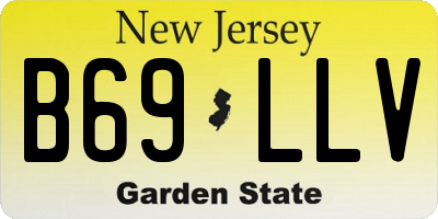 NJ license plate B69LLV