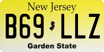 NJ license plate B69LLZ