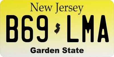 NJ license plate B69LMA