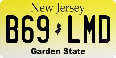 NJ license plate B69LMD
