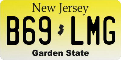 NJ license plate B69LMG
