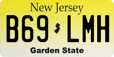 NJ license plate B69LMH