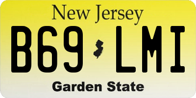 NJ license plate B69LMI