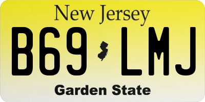 NJ license plate B69LMJ