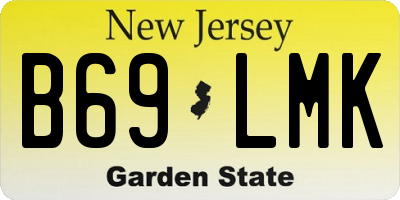 NJ license plate B69LMK