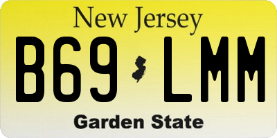 NJ license plate B69LMM