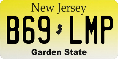 NJ license plate B69LMP