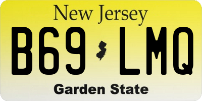 NJ license plate B69LMQ