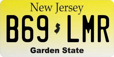 NJ license plate B69LMR