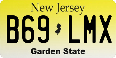 NJ license plate B69LMX