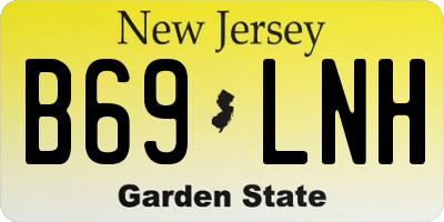 NJ license plate B69LNH