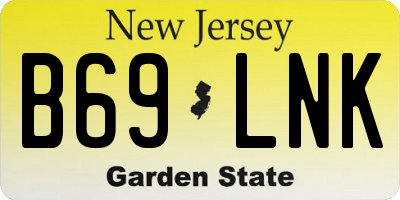 NJ license plate B69LNK