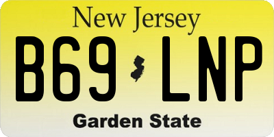 NJ license plate B69LNP