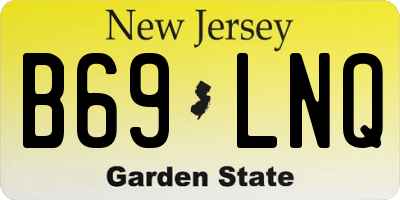 NJ license plate B69LNQ