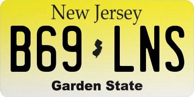 NJ license plate B69LNS